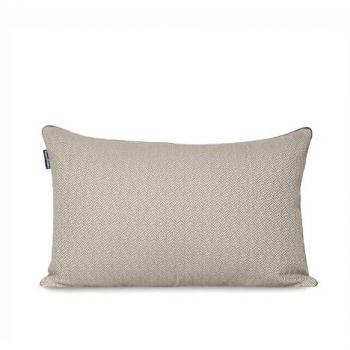 Funda de Cojín Decorativo Herringbone Beige 60x40 cm - 86% Algodón, 14% Poliéster