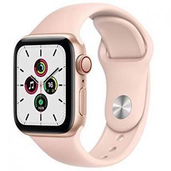 2020 Apple Watch SE (GPS + Cellular, 40mm) - Gold Aluminium Case with Pink Sand Sport Band