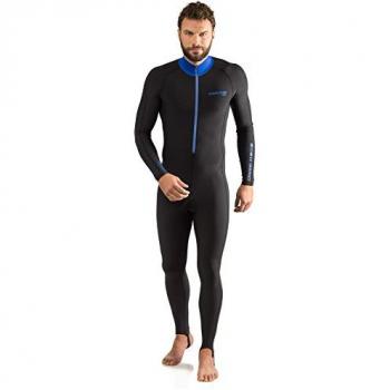 Traje de Neopreno Cressi Skin 1mm Negro/Azul para Hombre, Una Pieza