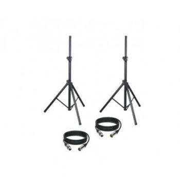 HK Audio Speaker Stand Set with XLR Cable and Carrying Bag