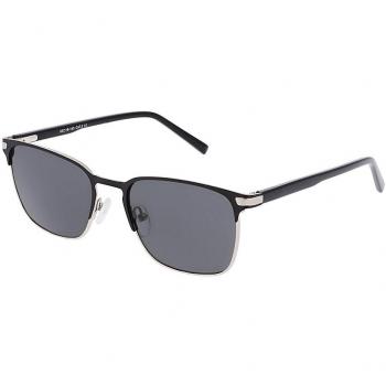 Square Full Rim Metal Men's Prescription Sunglasses Black Size 53 - SmartBuy Collection