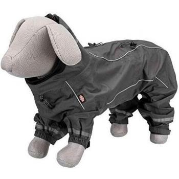 Chubasquero Vaasa Trixie para Perros Gris - Tamaño L (62 cm)