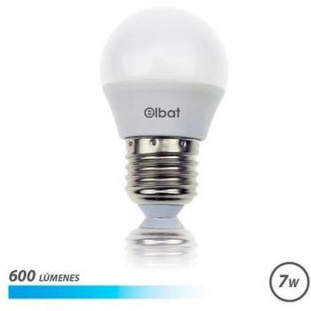 Elbat Bombilla LED G45 7W 600LM E27 Luz Fría - Ahorro de Energía - Larga Vida Útil - Bajo Consumo - Color Blanco