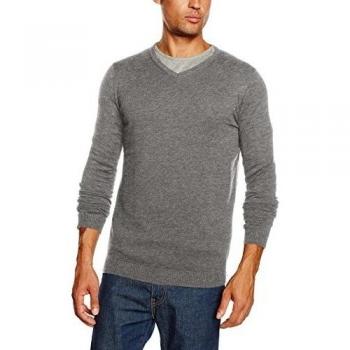 Jack & Jones Lucas-Suéter Hombre,, Grey Mélange/Mélange/Slim Fit, Small
