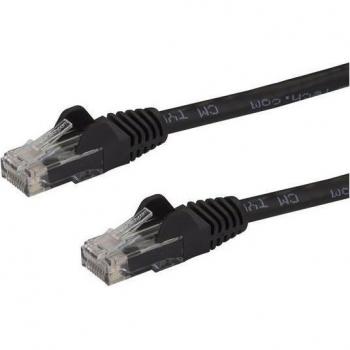 StarTech.com 100ft CAT6 Ethernet Cable - Black, CAT 6 Gigabit Ethernet Wire, 650MHz, 100W PoE, RJ45 UTP Network/Patch Cord, Snagless with Strain Relief, Fluke
