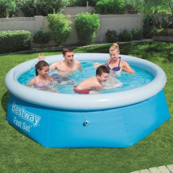 Piscina Hinchable Bestway Fast Set 2100L Azul Ø244x66 Cm