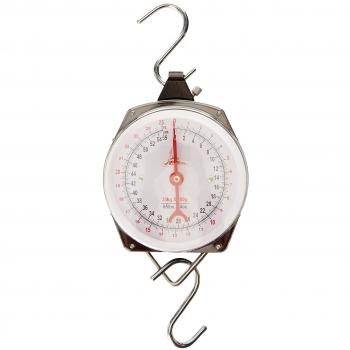 Quantum 9890005 - Báscula para pesca, sostiene 25 kg, color blanco