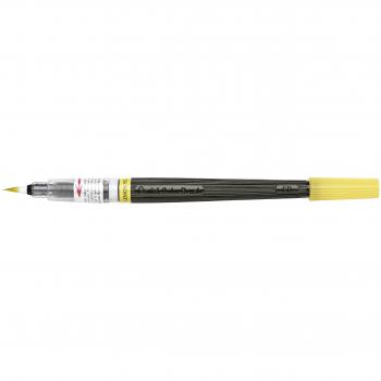 Pentel Color Brush - Pincel recargable, color amarillo