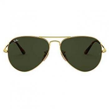 Rayban 0rb3689 aviator sunglasses gold 580 mm