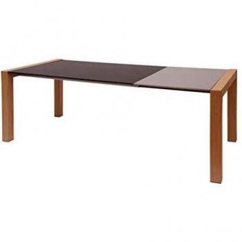 Eurosilla Newport Natural - Mesa para comedor, 75 x 90 x 140 cm, color marrón