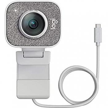 Logitech StreamCam, Cámara Web con USB-C para Streaming de vídeo y creación de Contenido, Vídeo vertical Full HD 1080p a 60 fps, Versatilidad de montaje, para YouTube, Gaming Twitch, PC/Mac, Blanco