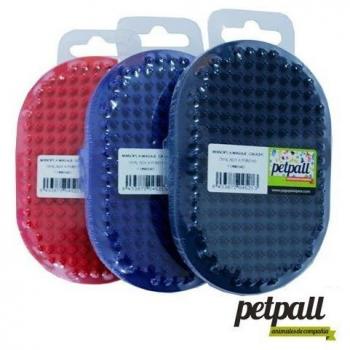 Manopla de Goma PETPALL para Cuidado del Pelaje y Masaje Suave