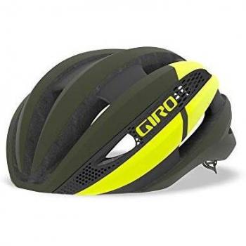 Giro Synthe MIPS Casco de Carretera, Unisex, Oliva Mate/Citron, S