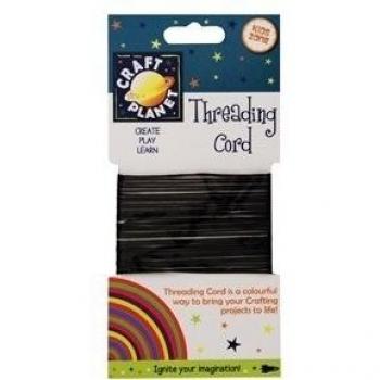 Craft Planet - Cordón para manualidades, color negro