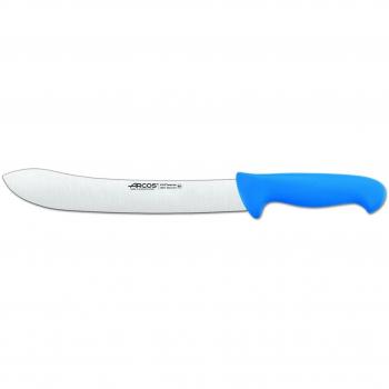 Arcos Serie 2900, Cuchillo Carnicero, Hoja de Acero Inoxidable Nitrum de 250 mm, Mango inyectado en Polipropileno Color Azul