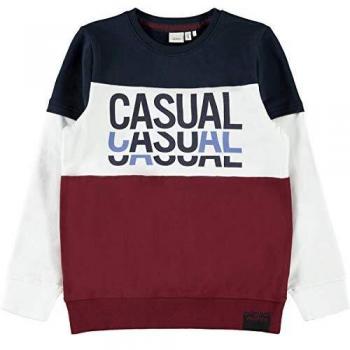 NKMLOMAR LS - Sudadera Rojo Oscuro 122 cm/128 cm