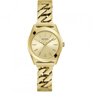 Guess Serena Gold Quartz Watch Stainless Steel Yellow Female ONE SIZE