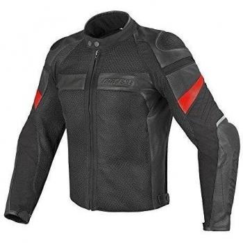 Dainese G.Air Frazer Tex-Pelle Chaqueta para Moto, Negro, 48