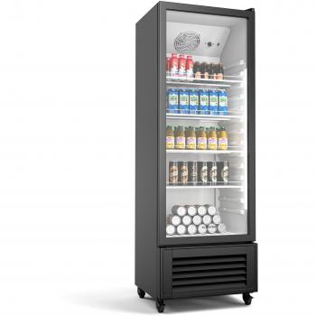 Nevera para bebidas Klarstein GrandCooler | 270 L | Iluminación LED | Con ruedas | 4 estantes