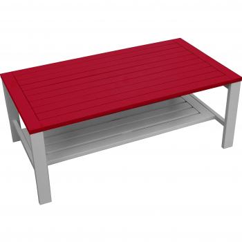 City Green CGBUR128 Acacia - Mesa de café rectangular, 95 x 52 x 37 cm