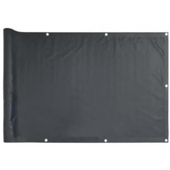 Pantalla de privacidad de jardín y balcón PVC 700x75 cm color antracita, gris y blanco, perfecta para plantas y animales, múltiples usos como malla para ventilación, seguridad, ventana y jardín