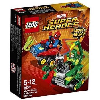 LEGO Marvel Super Heroes - Mighty Micros: Spider-Man vs. Escorpión, Juguete de Coches de Carreras de Superhéroes