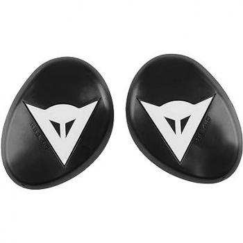 Protector deslizador de rodilla de moto Dainese RSS 4.0 HDC, negro y blanco, un tamaño