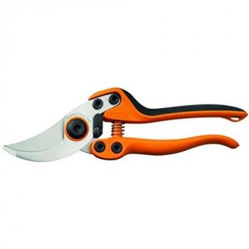 Fiskars Tijeras de Poda Profi Bypass para Ramas y Ramitas Frescas, Cuchillas de acero , Longitud: 20 cm, Negro/Naranja, PB-8 M, 1020204