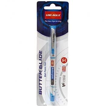 Plus Office Unimax Butter Glide - Bolígrafo, color Azul