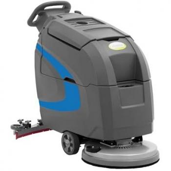 Fregadora aspiradora industrial Ulsonix Topclean Self X con batería, ancho de trabajo de 85 cm, capacidad de limpieza de 2000 m²/h, potencia de 500 + 550 W y función de aspiradora de mano
