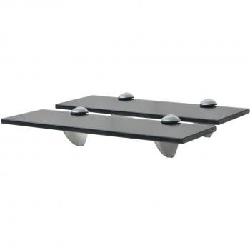 vidaXL Floating Shelves 2 pcs Glass 30x10 cm 8 mm