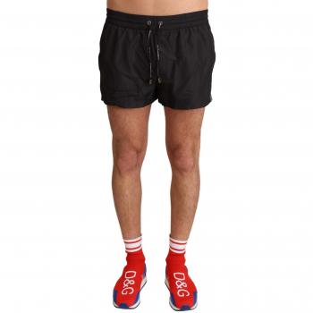 Dolce & Gabbana Black King Mens Beachwear Swimwear Shorts - IT3 | XS