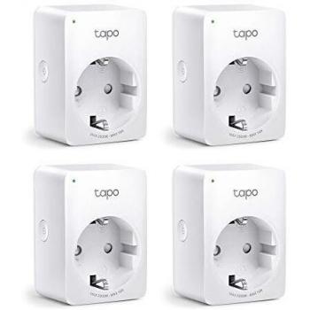 Tplink tapo p1004pack wifi enchufe inteligente mini tamano para controlar su dispositivo desde cualquier lugar sin necesidad de concentrador funciona con amazon alexa y google home e ifttt