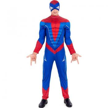 Disfraz de Héroe Arácnido Azul de Cómic para hombre