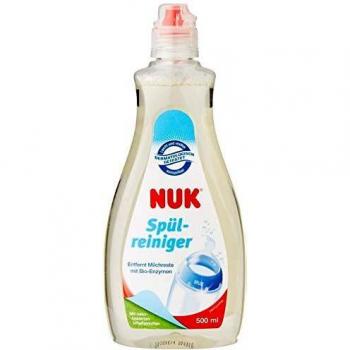 Nuk - Detergente líquido especialmente para biberones/tetinas 500 ml – líquido lavavajillas, especialmente diseñado para bebé accesorios. ligera, no para colorear. volumen: 500 ml