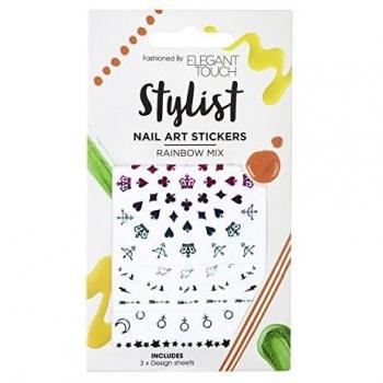 Elegant Touch Rainbow mix nail art stickers 21 g