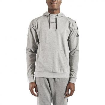 Sudadera Kappa Kortus Gris Negro Hoodie 3114Fmw-A03