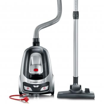 Severin CY 7085 - Aspirador, color plata polar y rojo granate