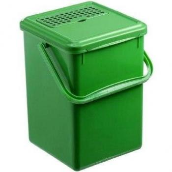 Rotho 21 x 20 x 18 cm 4,5 litros PP Bio compostaje con tapa y asa, verde, Verde, 23 x 22.5 x 27.5 cm 8 Litre PP Bio Compost Bin