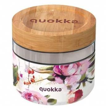 Recipiente de Comida de Vidrio - Flores Oscuras QUOKKA