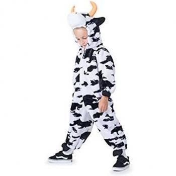 Dress Up America Disfraz de Víspera de Todos los Santos de Ropeplay de Vaca Felpa Unisexo para niños