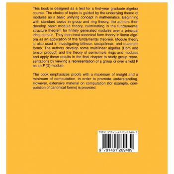 Graduate Texts in Mathematics: Algebra through Module Theory - Comprehensive Guide