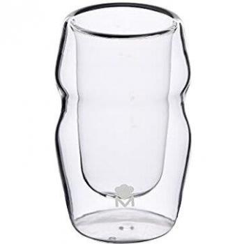 Masterpro Mixology - Juego de 4 Piezas Vaso Licor 50 ml, Borosilicato, Doble pared, Transparencia, Desde -20º hasta 200º