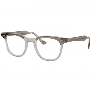 Ray-Ban RX5398F Hawkeye Asian Fit 8112 Men's Eyeglasses Brown Size 50 (Frame Only) - Blue Light Block Available