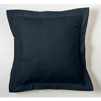 ESTELA - Funda de cojín Combi Lisos Color Gris - Medidas 45x45+5 cm. - 50% Algodón-50% Poliéster - 144 Hilos - Acabado en pestaña