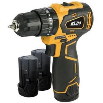 Blim Taladro Percutor a Batería 12V 2Ah - Motor Sin Escobillas - 35Nm Par Máximo - 2 Velocidades 0-400/0-1500RPM - Incl