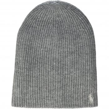 Polo Ralph Lauren Pony-HAT-Wool, Gorro de Punto para Mujer, Grau