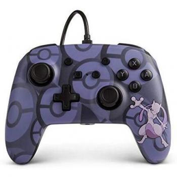 PowerA - Mando Con Cable, Salida De Audio Y Botones Programables Azul Pokemon Mewto