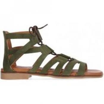 Sandalias de Piel New Carla 08 verde Chika10
