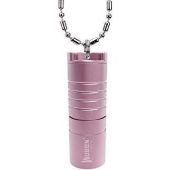 WUBEN G341 Mini Collar Linterna 130 Lúmenes Cargador USB Linterna LED con 2 Modos IPX8 10180 Baterías resistente al agua foco adjustable para Ciclismo, Camping, Montañismo, Senderismo y actividades Material de la aleación de aluminio